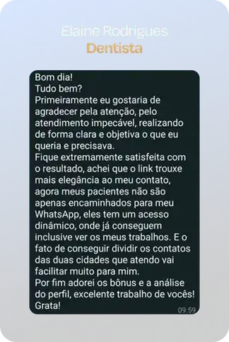 Depoimento Elaine Rodrigues